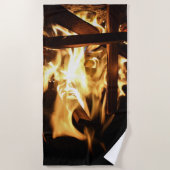 Durch die Flammen Strandtuch (Vorderseite)