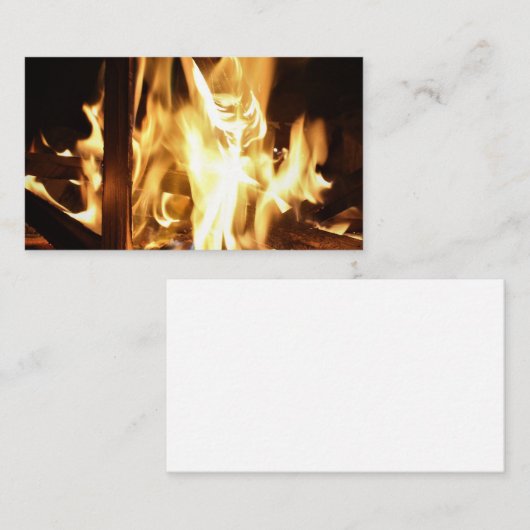 Durch die Flammen Visitenkarte (Vorne/Hinten)