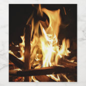 Durch die Flammen Weinetikett (Einzelnes Label)