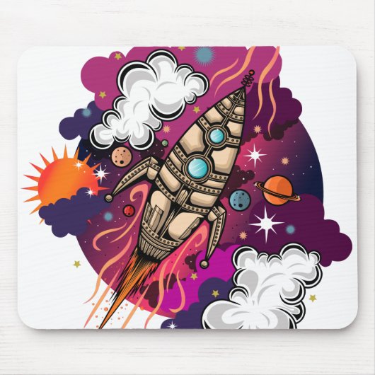 Durch die Galaxie Mousepad (Vorne)