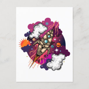 Durch die Galaxie Postkarte