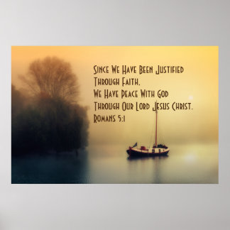 Durch die Glaubensrömer gerechtfertigt 5:1 Anointe Poster