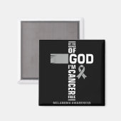 Durch die Gnade Gottes bin ich Melanom-Krebsüberle Magnet (Vorderseite/Rückseite)