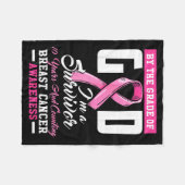 Durch Die Gnade Gottes Überlebender 10 Jahre Brust Fleecedecke (Vorderseite (Horizontal))