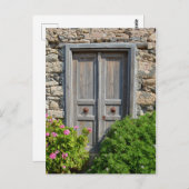 Durch die Holztür Postkarte (Vorne/Hinten)