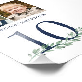 Durch die Jahre Fotos Hochzeit Tischnummer unterze Fotodruck (Ecke)