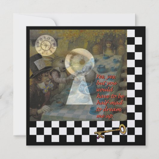 Durch die Keyhole-Einladung (Vorderseite)