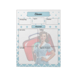 Durch die Krankenpflege Schule_ Krankheitstempo 1 Notizblock