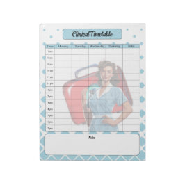 Durch die Krankenschule_ Klinische Tabelle Notizblock