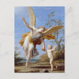 Durch die Küste Engel und Kind Postkarte