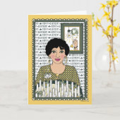 durch die Light_C_Greeting-Karte beleuchtet Karte (Gelbe Blume)