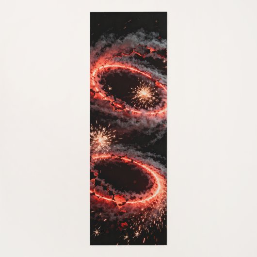 Durch die Luftfeuerpolizei wirbelnde Bergleute Yogamatte (Rückseite)