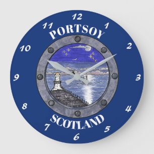 Durch die Öffnungs-große Wanduhr