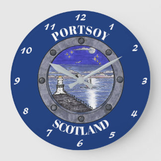 Durch die Porthole große Wall Uhr