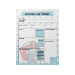 Durch die Sammlung von medizinischen Daten in der  Notizblock