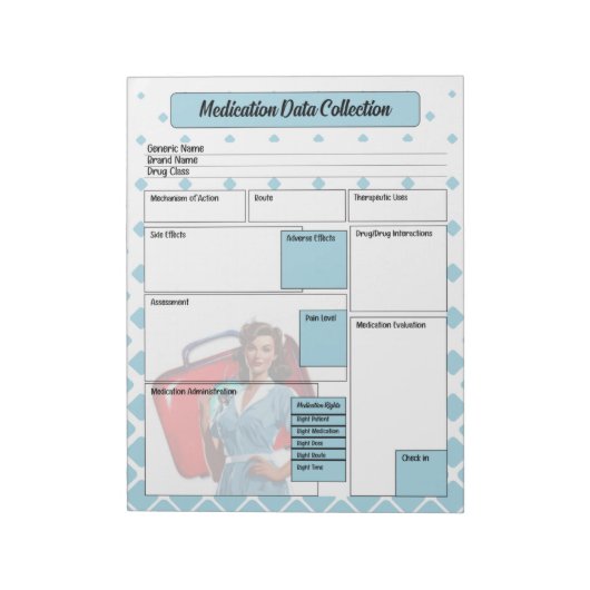 Durch die Sammlung von medizinischen Daten in der  Notizblock (Rotiert)