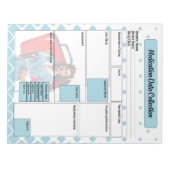 Durch die Sammlung von medizinischen Daten in der  Notizblock (Vorderseite)