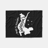 Durch die Schnee-Dackel Weihnachtsfeier Dackel Hun Fleecedecke (Vorderseite (Horizontal))