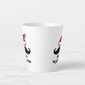 Durch die schneewitzige Latte-Tasse spazieren Milchtasse (Vorderseite)