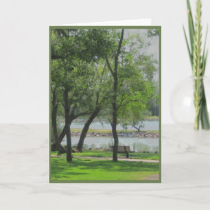 Durch die See-Fotografie-Gruß-Karte Karte