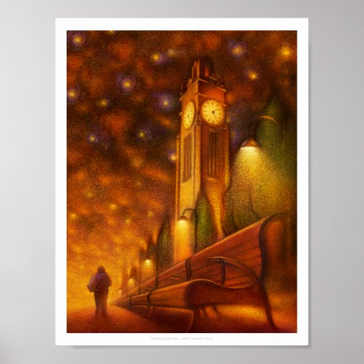 Durch die Sterne laufen Poster (Vorne)