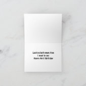 DURCH DIE STRASSE ZU SAGEN "GLÜCKLICHER APRIL BIRT KARTE (Innenseite)