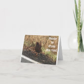 DURCH DIE STRASSE ZU SAGEN "GLÜCKLICHER APRIL BIRT KARTE (Vorderseite)