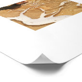 durch die Uferwellen wandern Poster (Ecke)