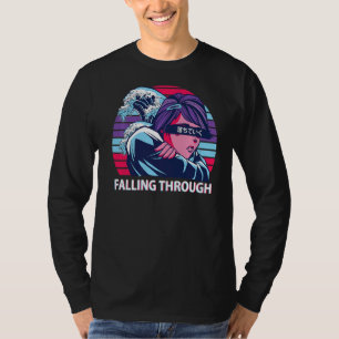 Durch die Vaporwave Ästhetik Japanisch E Gir T-Shirt