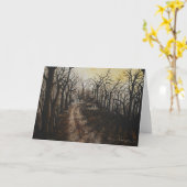 Durch die Waldgruß-Karte Karte (Gelbe Blume)