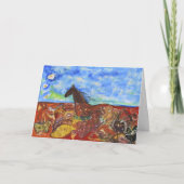 Durch die Wiese Dankeskarte (Vorderseite)