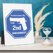 Durch die zweite Änderung geschützt (blau) Fotoplatte (Seite)