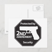 Durch die zweite Änderung geschützt Postkarte (Vorne/Hinten)