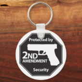 Durch die zweite Änderung geschützt Schlüsselanhänger (Vorderseite)