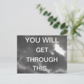 DURCH DIESE ermutigenden Worte Postkarte (Stehend Vorderseite)