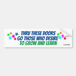 Durch diese Tür-… Bussignage-Aufkleber Autoaufkleber