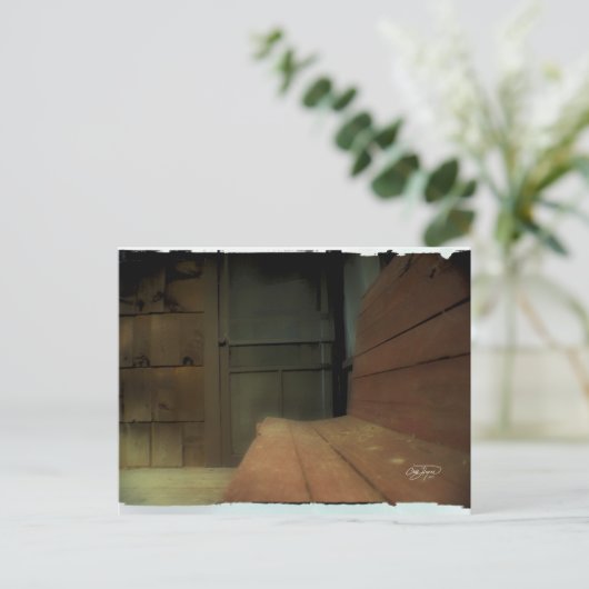 Durch diese Tür... Postkarte (Stehend Vorderseite)