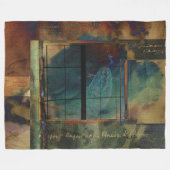 Durch ein Glas dunkel Fleecedecke (Vorderseite (Horizontal))