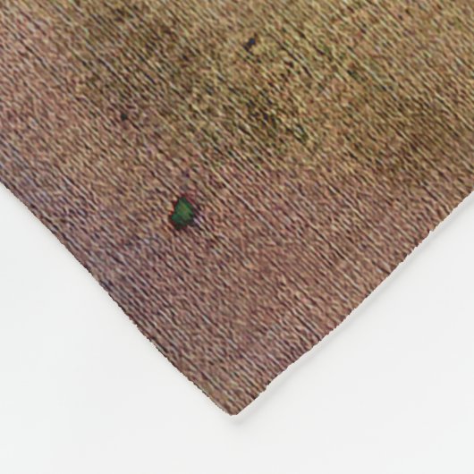 Durch ein Glas dunkel Fleecedecke (Ecke)