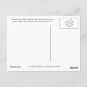 "Durch ein Glas, dunkel" Postkarte (Rückseite)