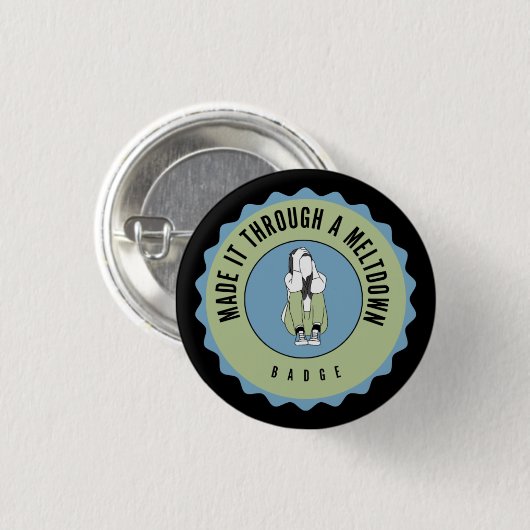 Durch ein Meltdown-Abzeichen Button (Vorne & Hinten)