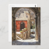 Durch einen Bogengang in Narni, Umbrien, Italien Postkarte (Vorne/Hinten)