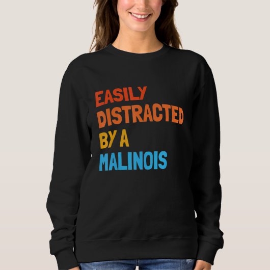 Durch einen Malinois Belgischen Malinois leicht ab Sweatshirt (Vorderseite)