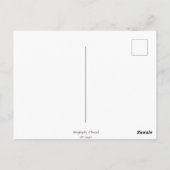 Durch einen Thread verändern - Lila Herz- und Stur Postkarte (Rückseite)