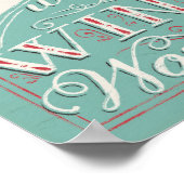Durch einen winterlichen Wunderland schlendern Poster (Ecke)