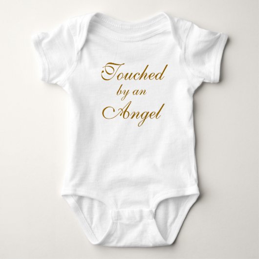 , Durch, Engel berührt Baby Strampler (Vorderseite)