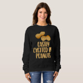 Durch Erdnüsse leicht aufgeregt Geschlecht Enthüll Sweatshirt (Vorne ganz)
