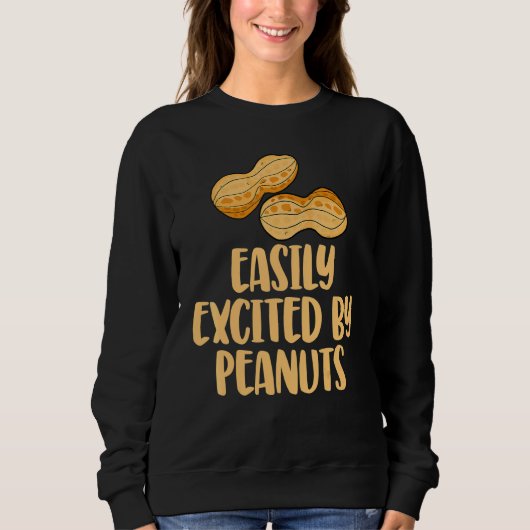Durch Erdnüsse leicht aufgeregt Geschlecht Enthüll Sweatshirt (Vorderseite)