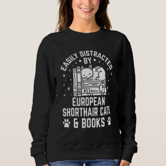 Durch Europäisch Kurzhaar Katze Und Bo Leicht Able Sweatshirt