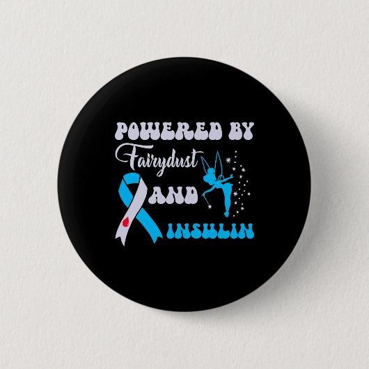 Durch Fairydust und Insulindiabetes-Awarene Button (Vorderseite)